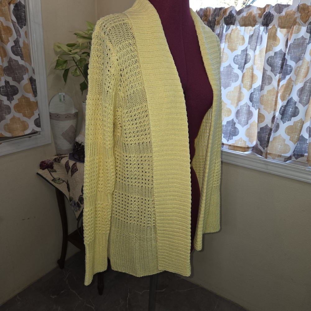 Jason Maxwell Soft Yellow Cardigan Size S. OOCP - Picture 2 of 12